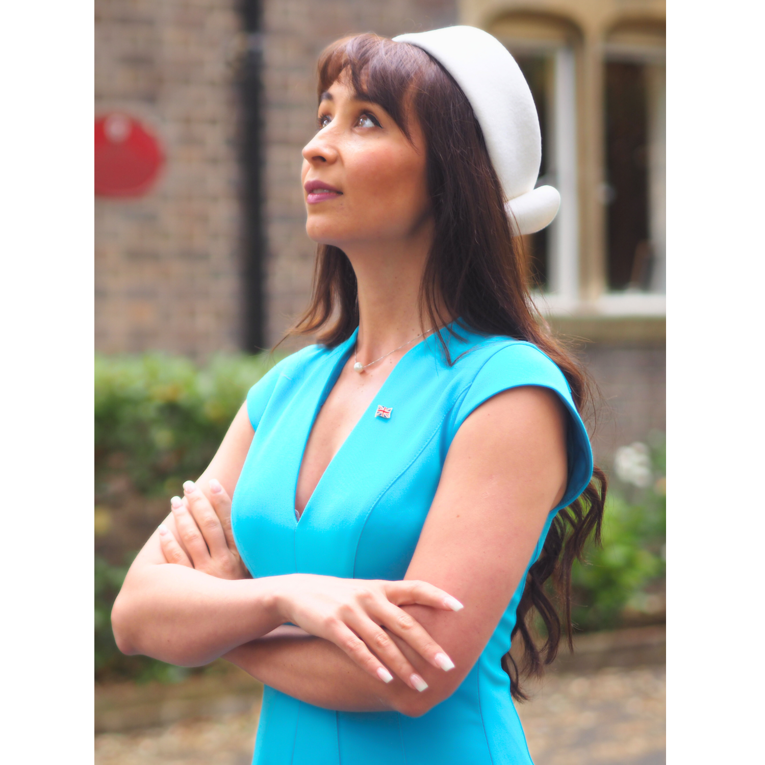 Pillbox Hat with a Bow 