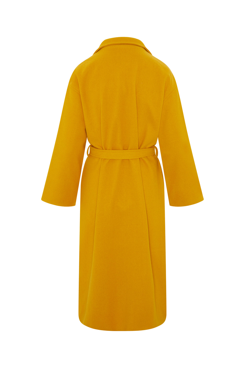 Oversized Mustard Wool Coat