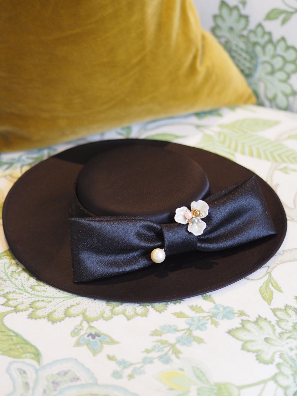 Orchid Pearl Brooch & Hat Pin