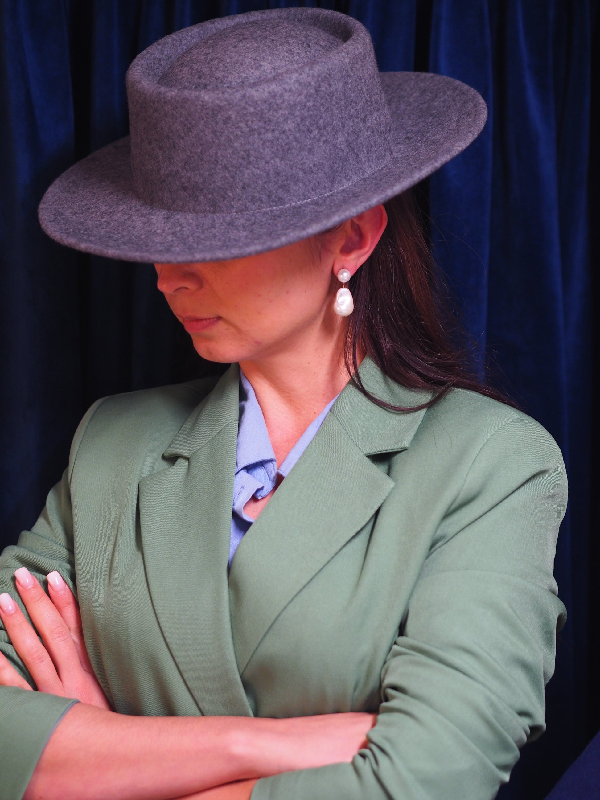 Pure Wool Boater Hat