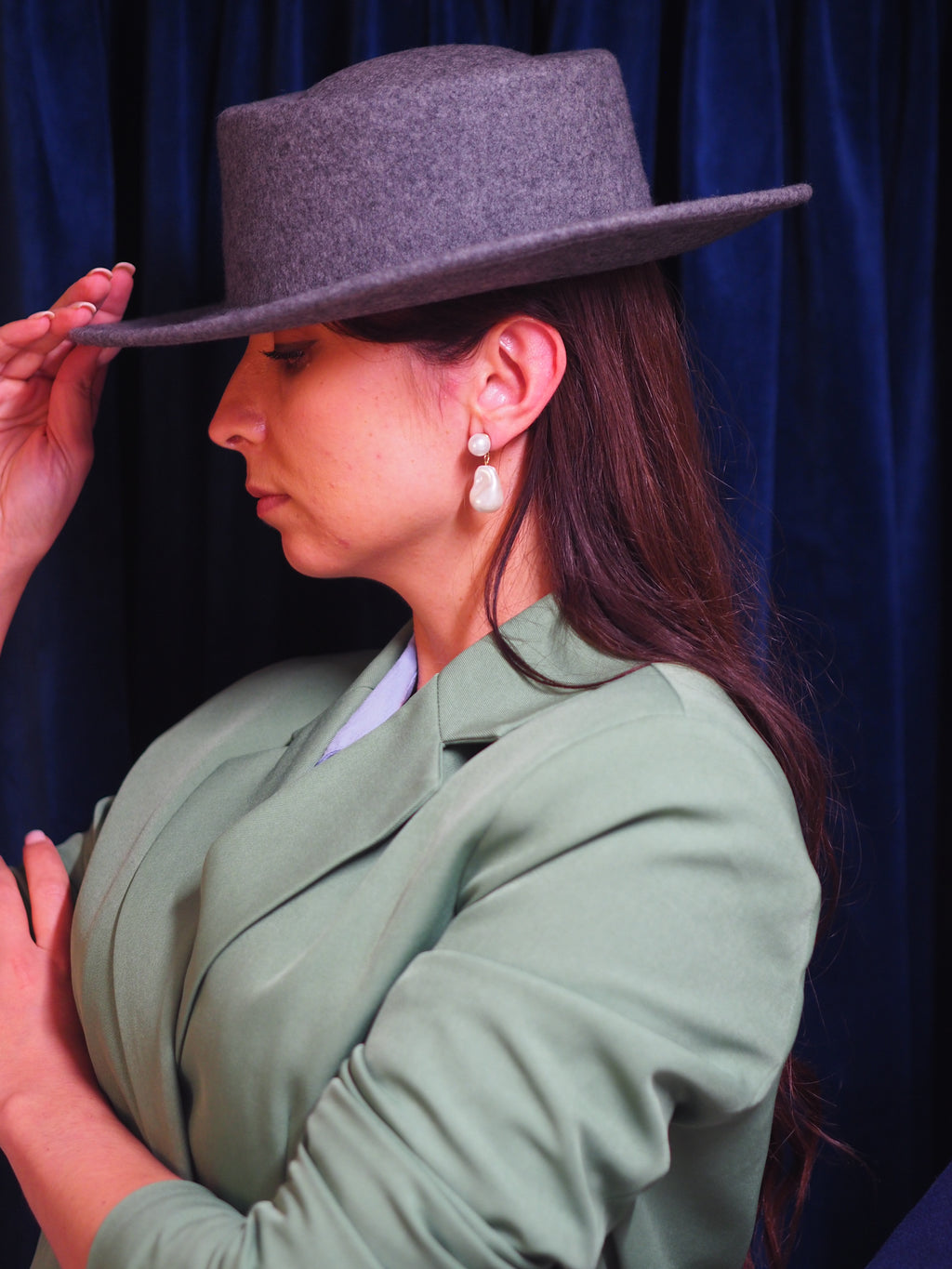 Pure Wool Boater Hat