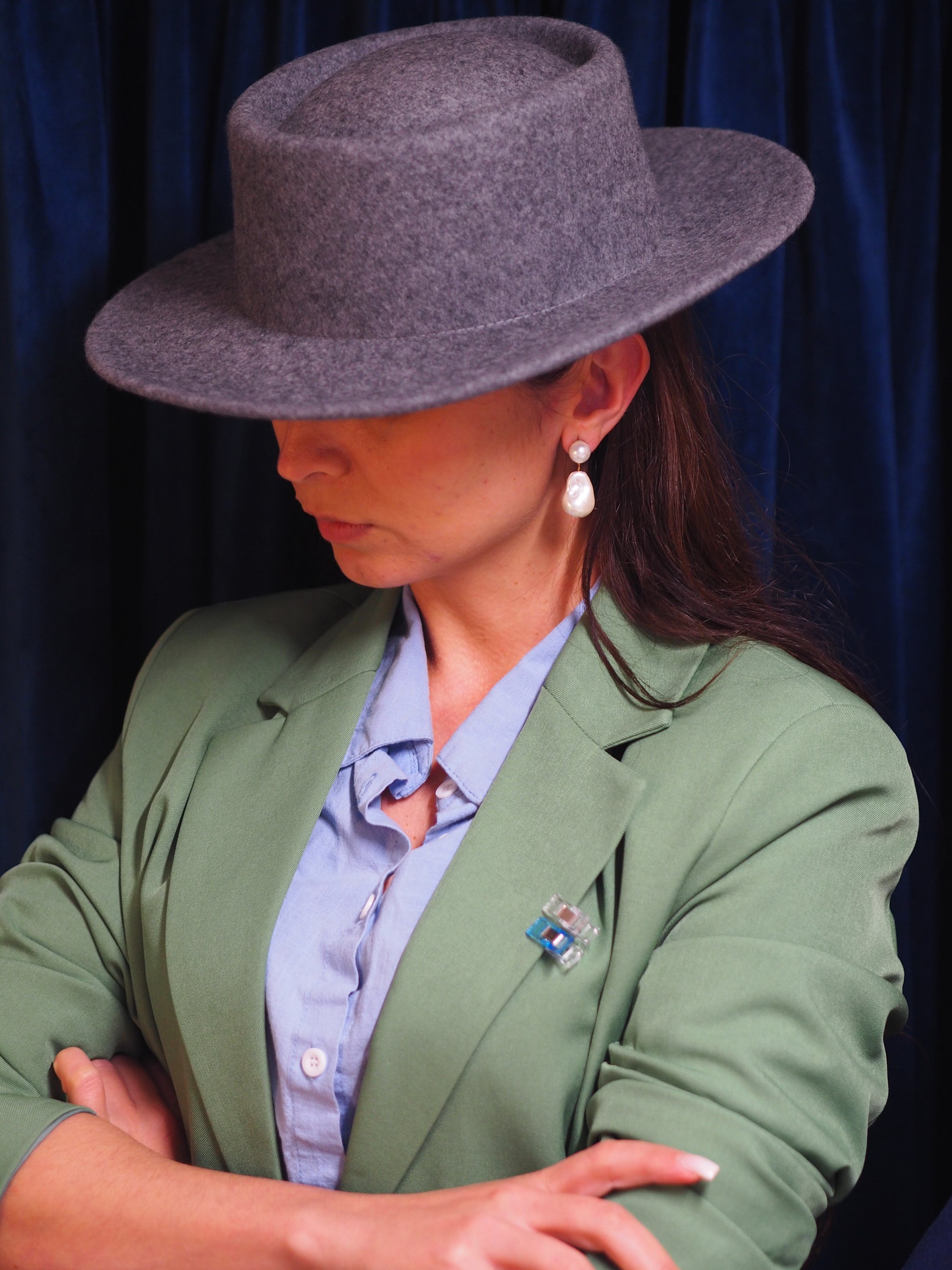 Pure Wool Boater Hat