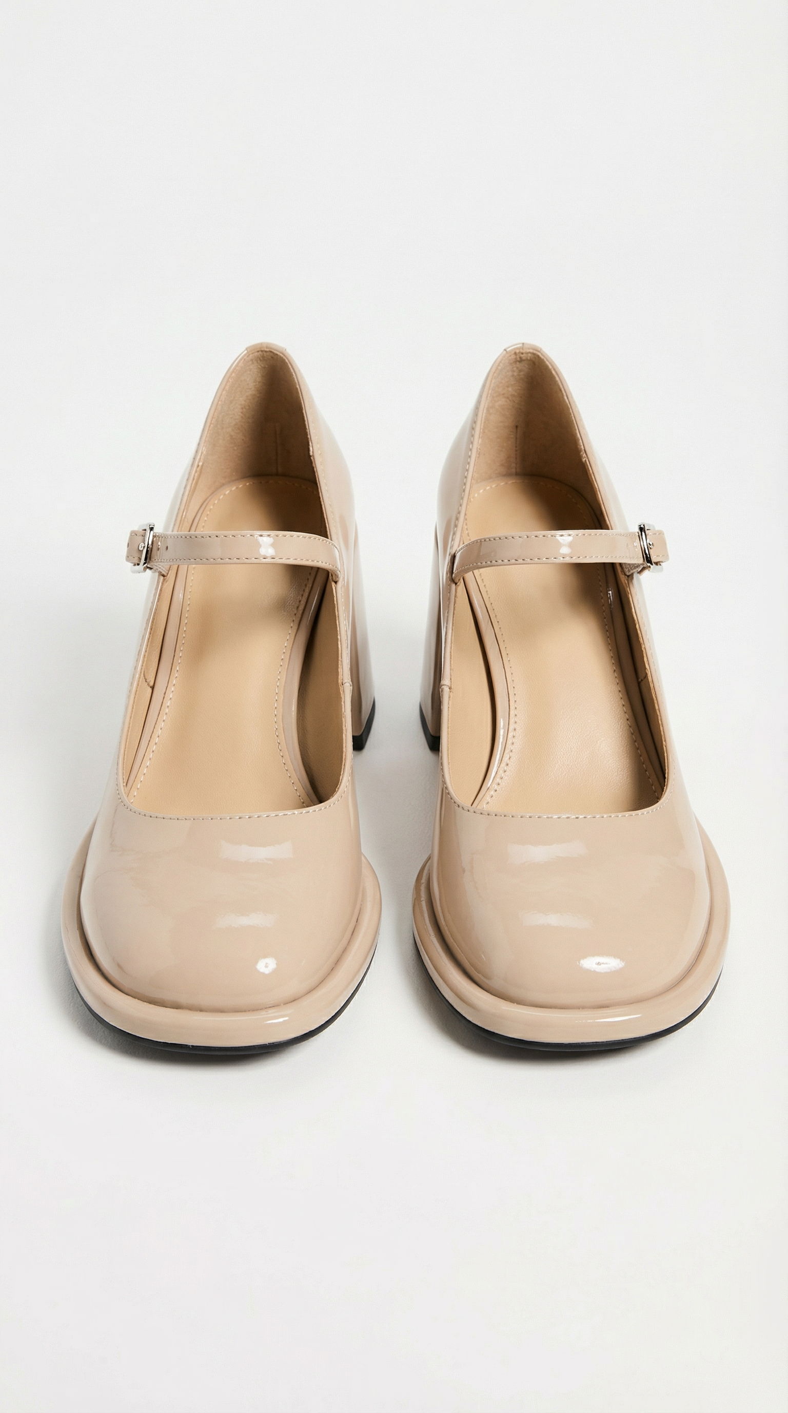 Block Heel Patent Mary Janes