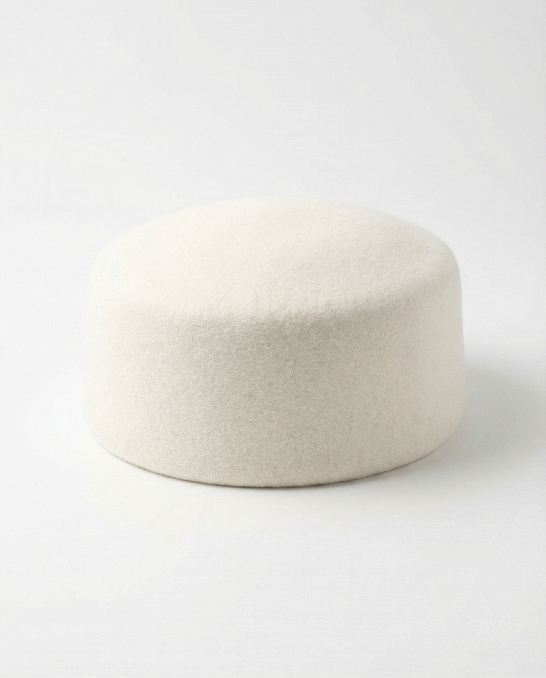 Structured Pillbox Hat 100% Wool Adjustable