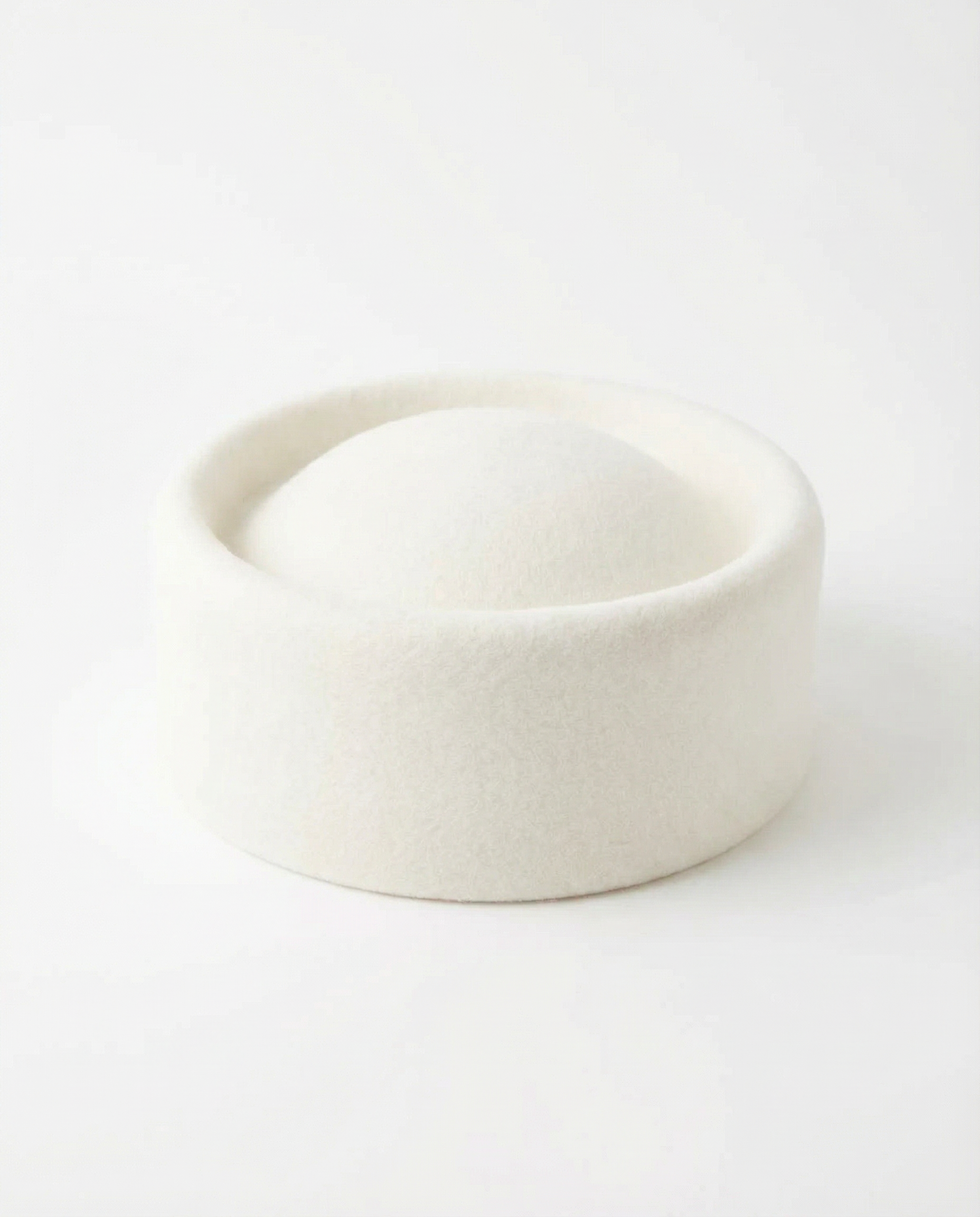 Structured Pillbox Hat 100% Wool Adjustable