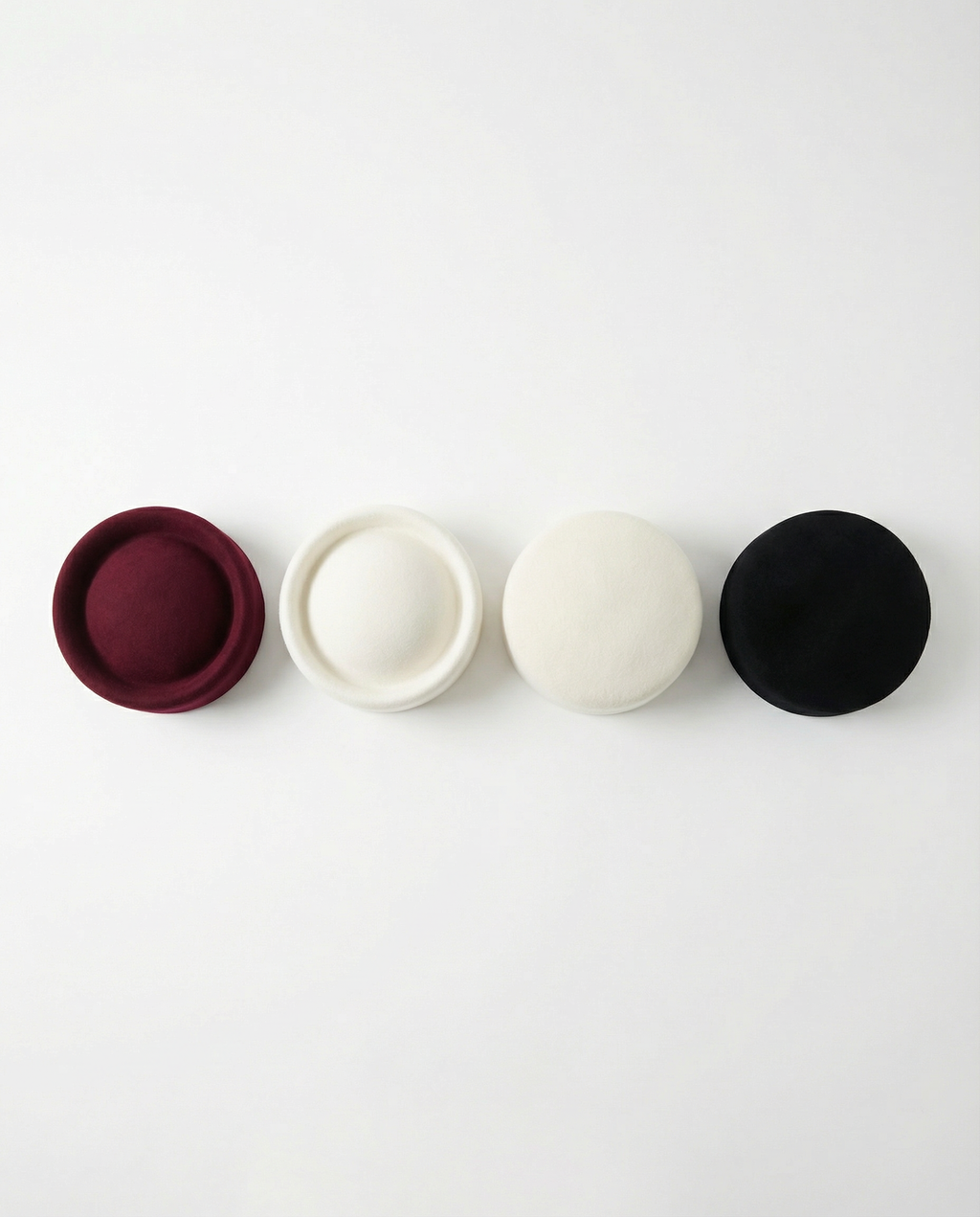 Structured Pillbox Hat 100% Wool Adjustable