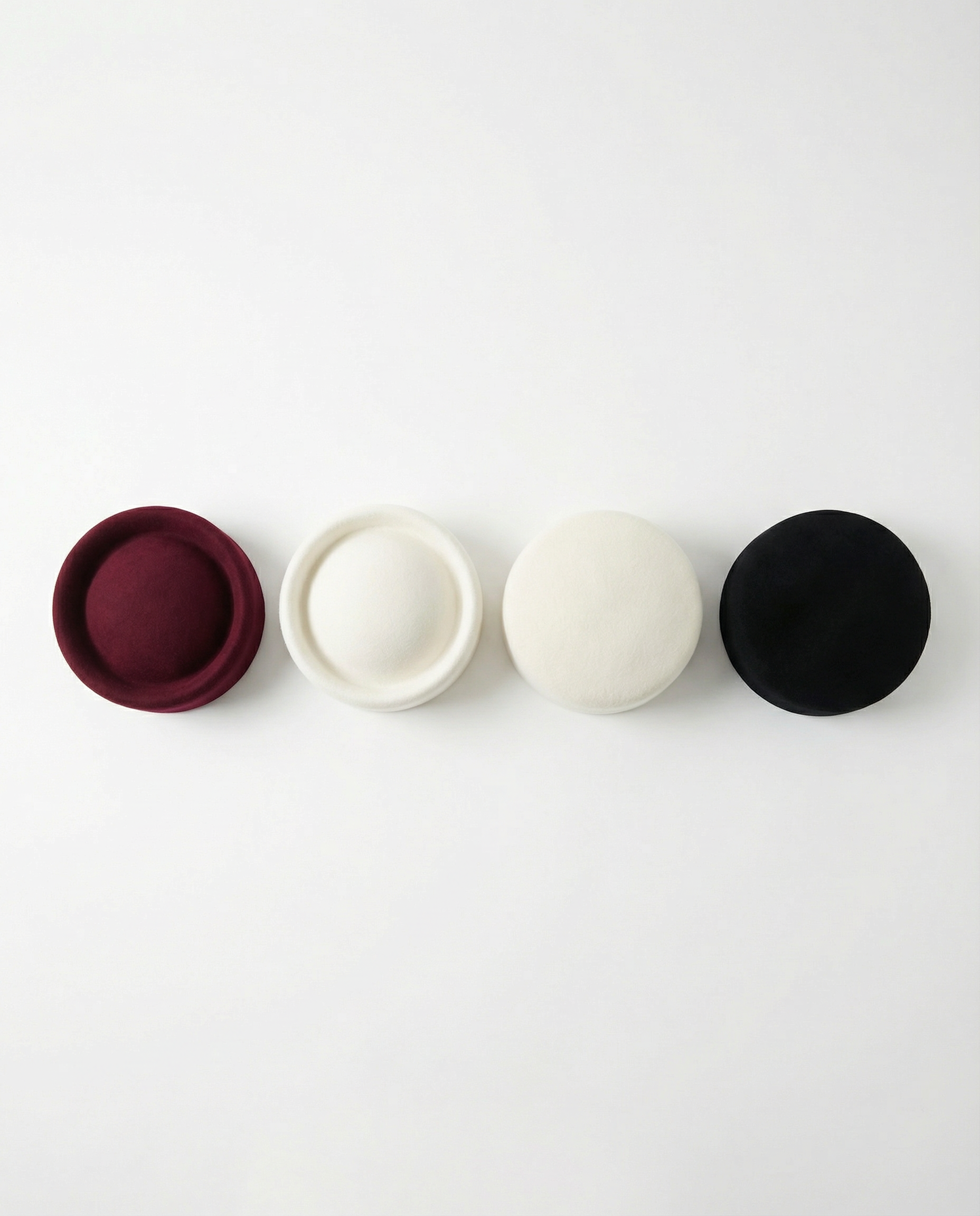 Structured Pillbox Hat 100% Wool Adjustable