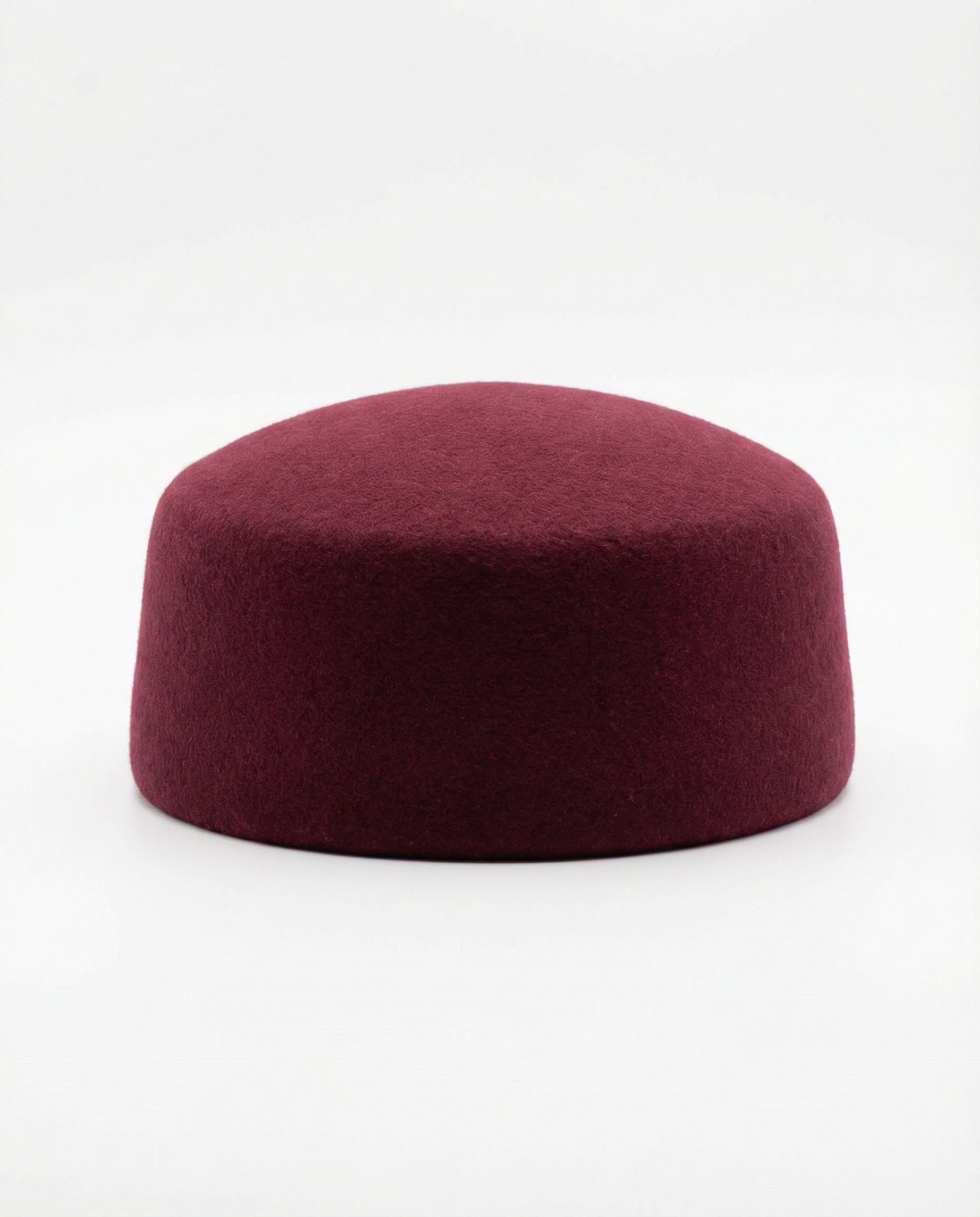 Structured Pillbox Hat 100% Wool Adjustable