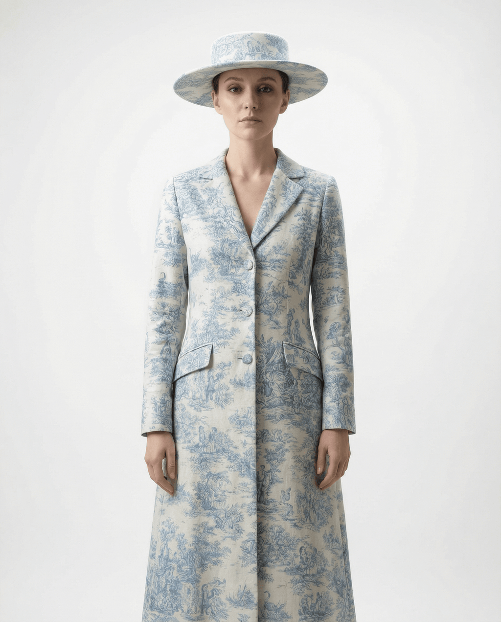 Toile De Jouy Summer Coat Dress