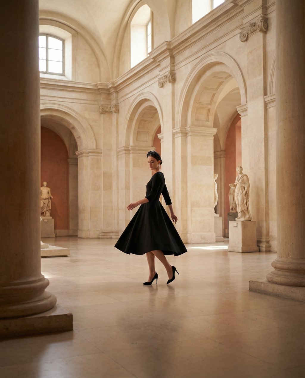 Extra Wide Austrian Crystal Embroidered Headband