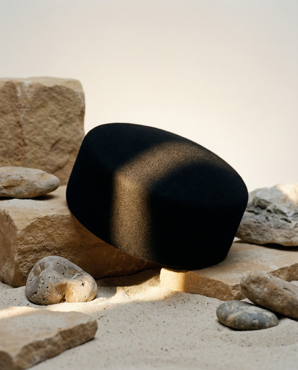 Structured Pillbox Hat 100% Wool Adjustable