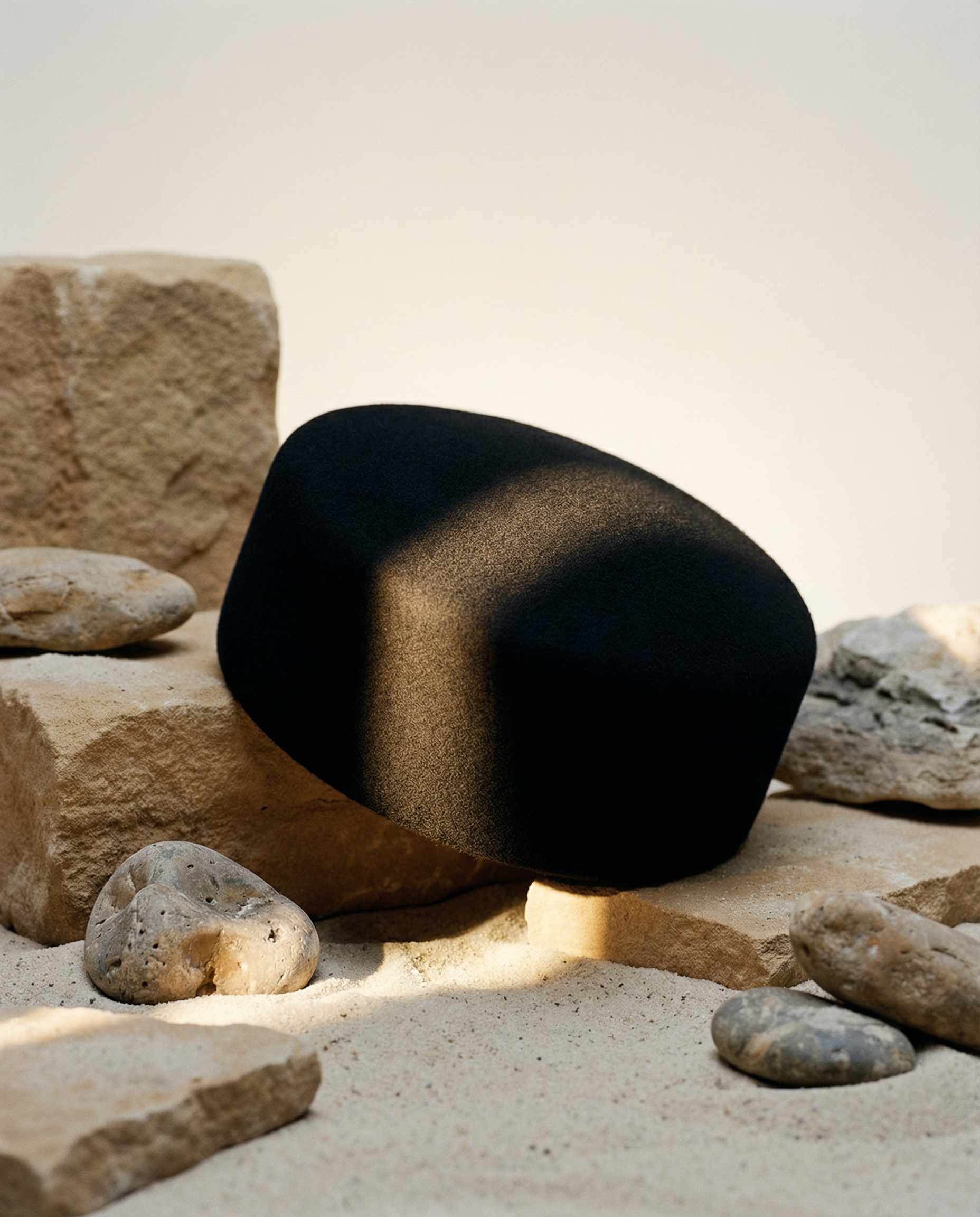 Structured Pillbox Hat 100% Wool Adjustable