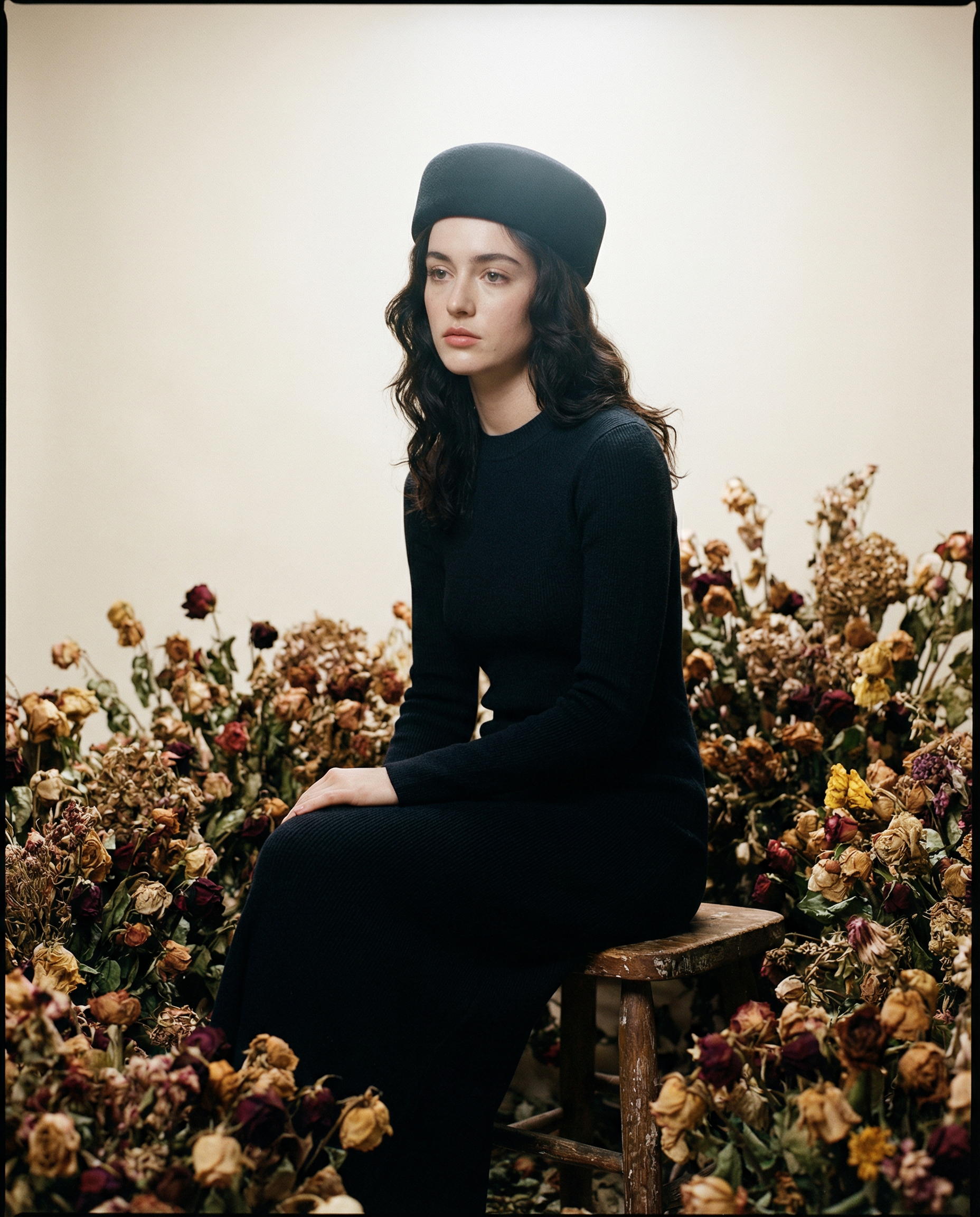 Pillbox Hat 100% Wool