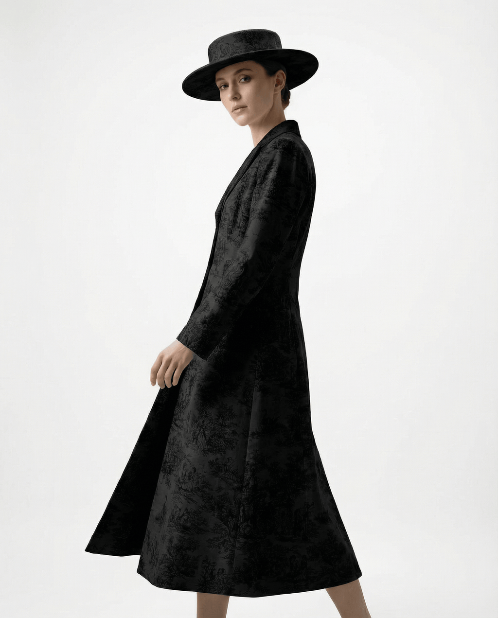 Tailored Coat Dress - Silk Jacquard