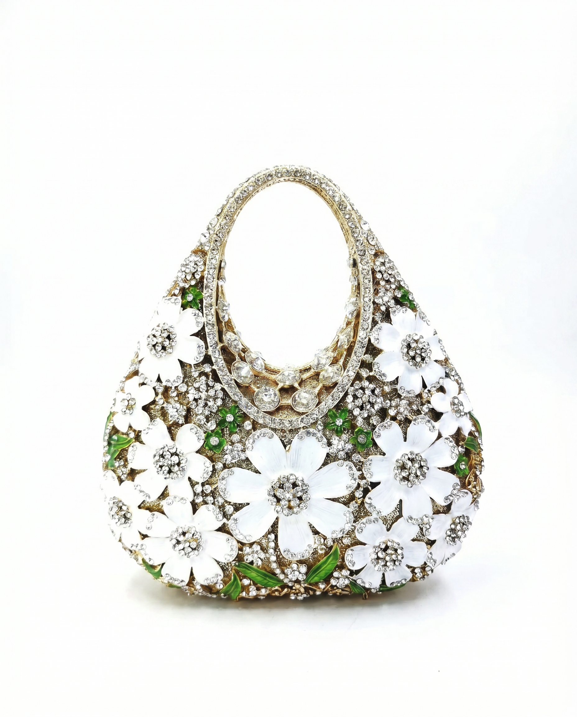 Crystal Floral Evening Handbag