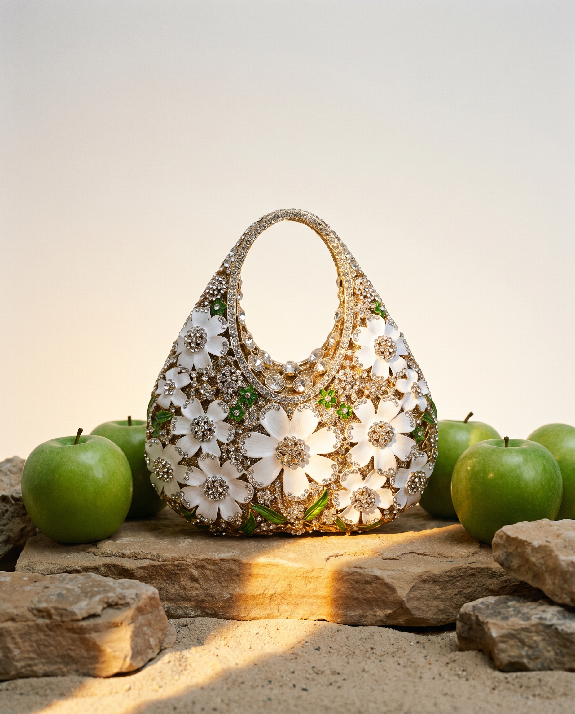 Crystal Floral Evening Handbag