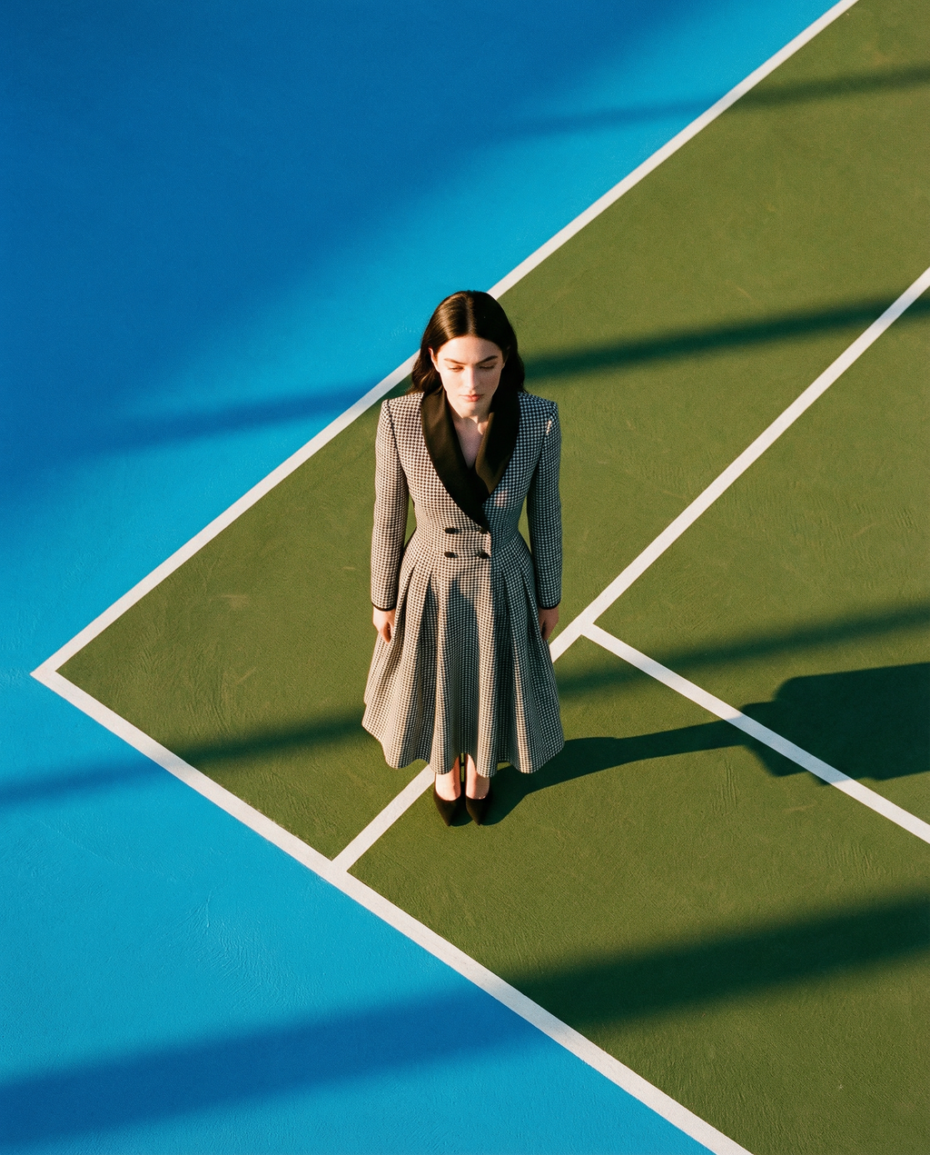 Houndtooth Coat Dress