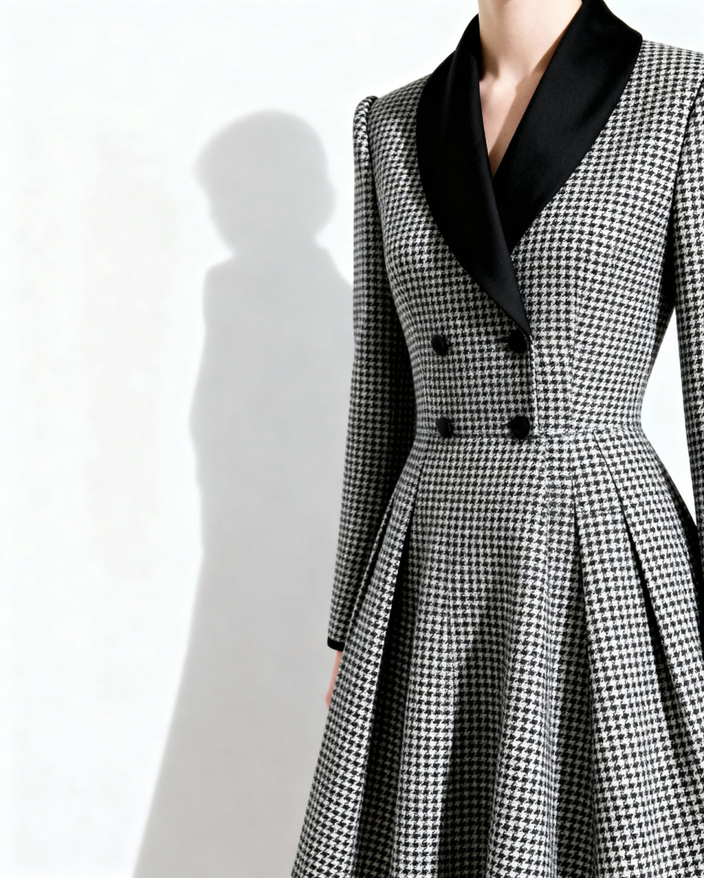 Houndtooth Coat Dress