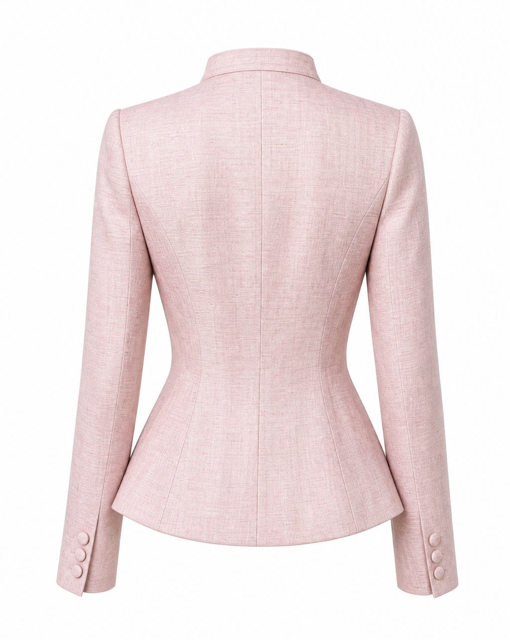 Structured Linen New Look Jacket in Blush Pink