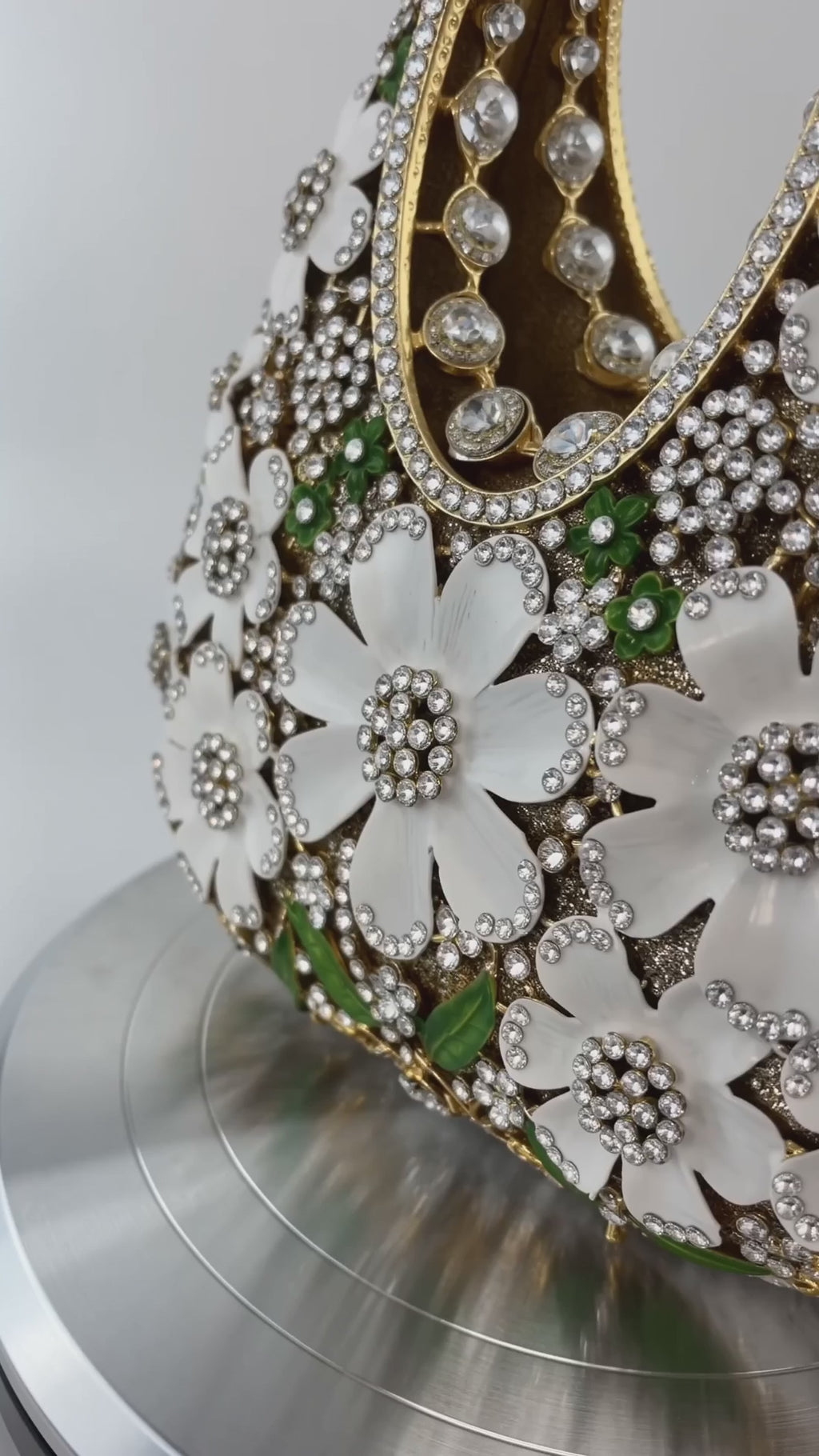 Crystal Floral Evening Handbag