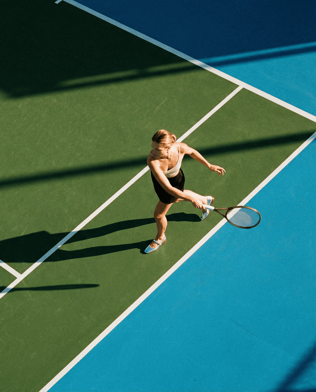 Metallic Leather Mary Janes Flats