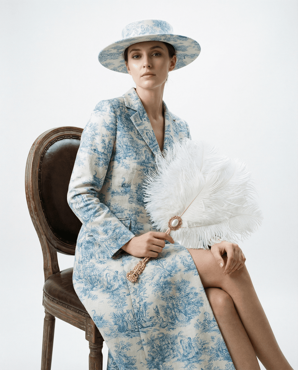 Toile De Jouy Summer Coat Dress