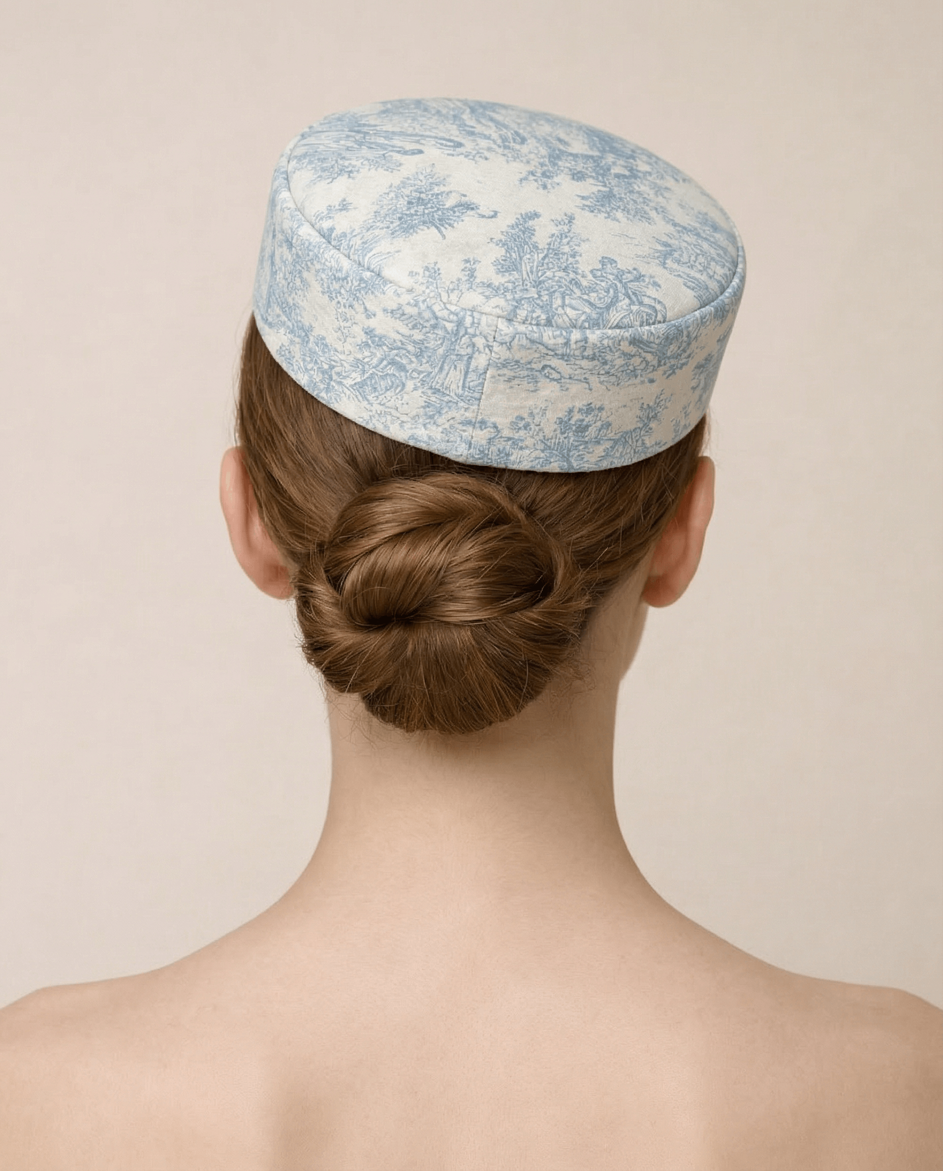 Toile De Jouy Pillbox Hat