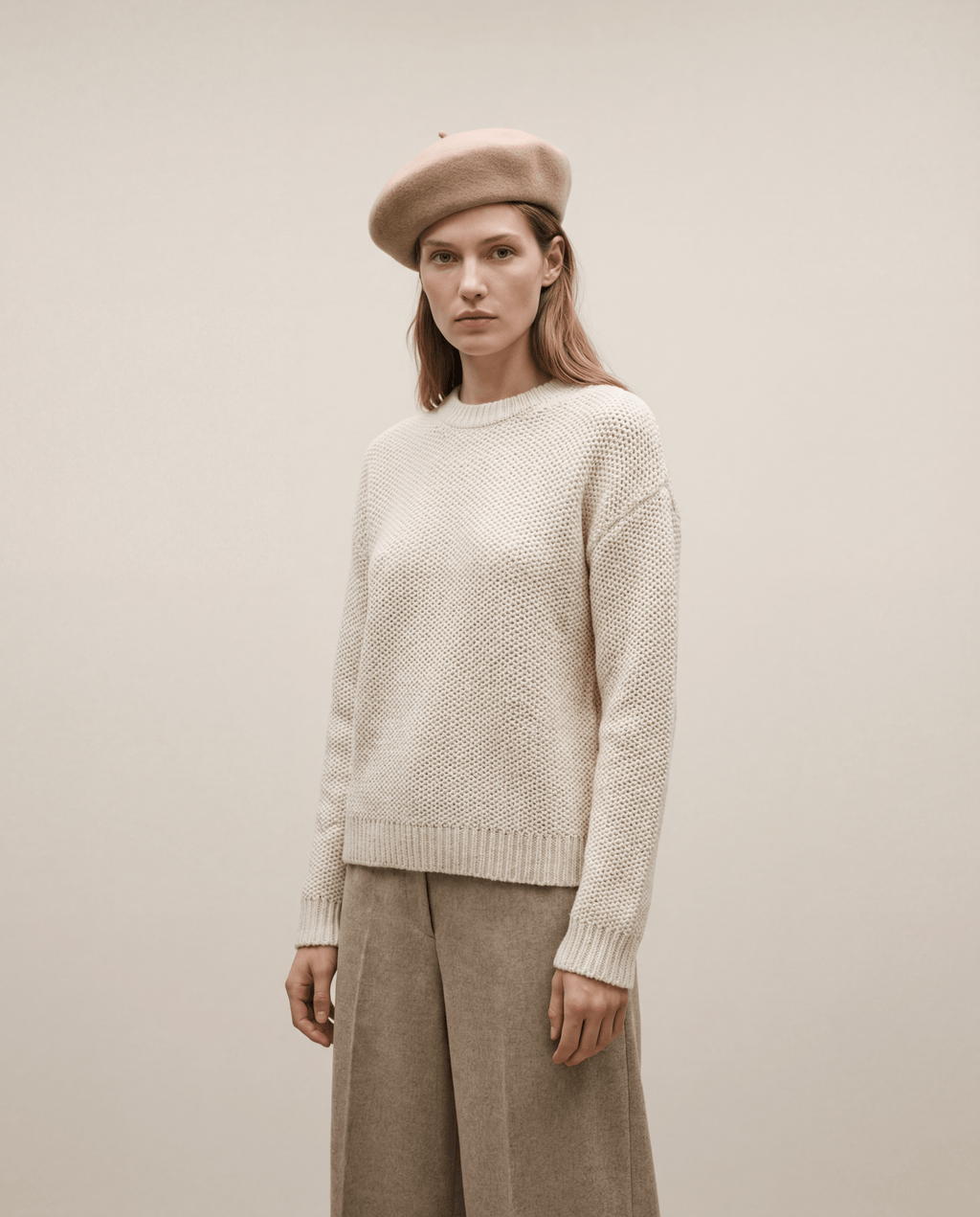 Pillbox Hat 100% Wool Trapeze Shaped