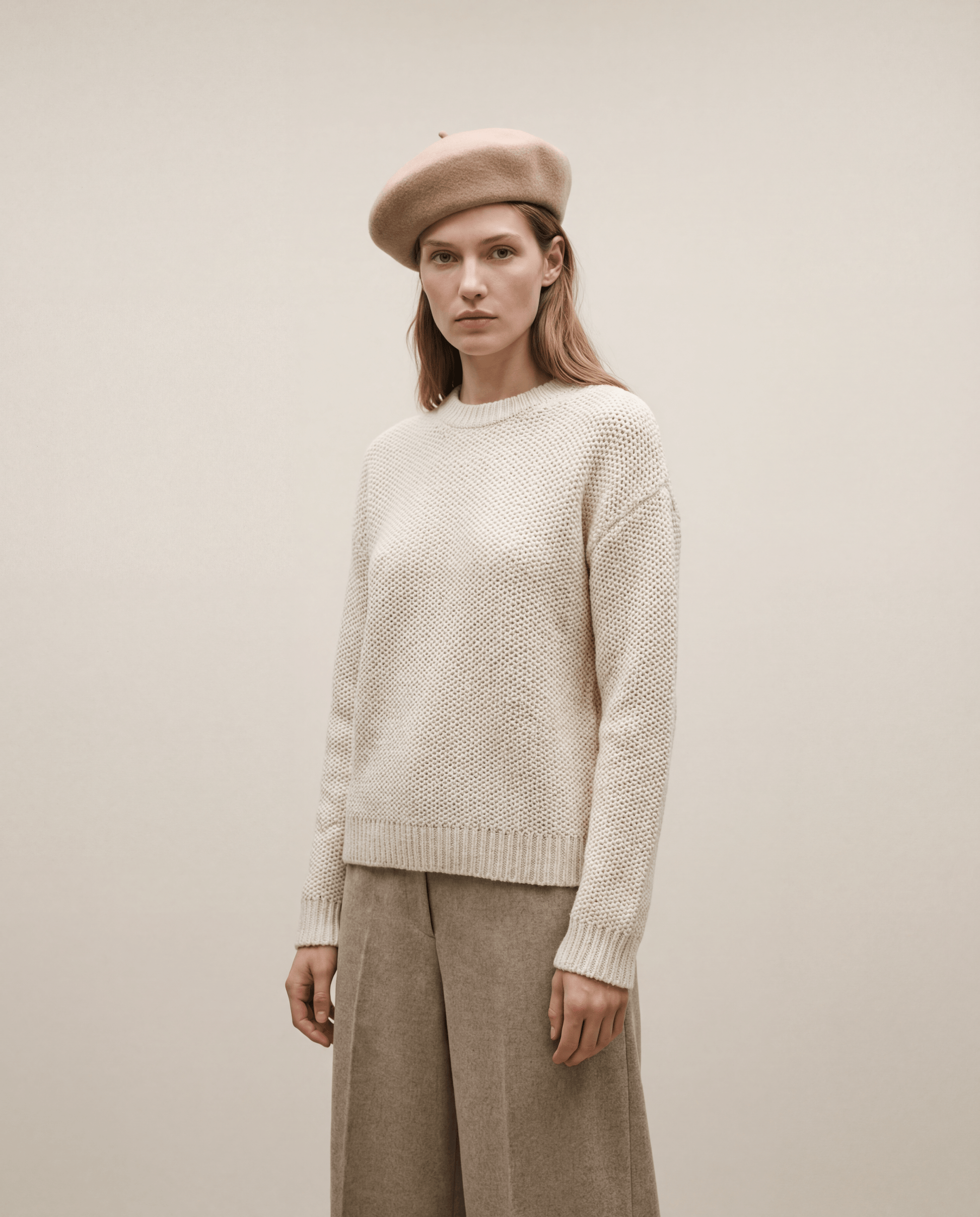 Pillbox Hat 100% Wool Trapeze Shaped