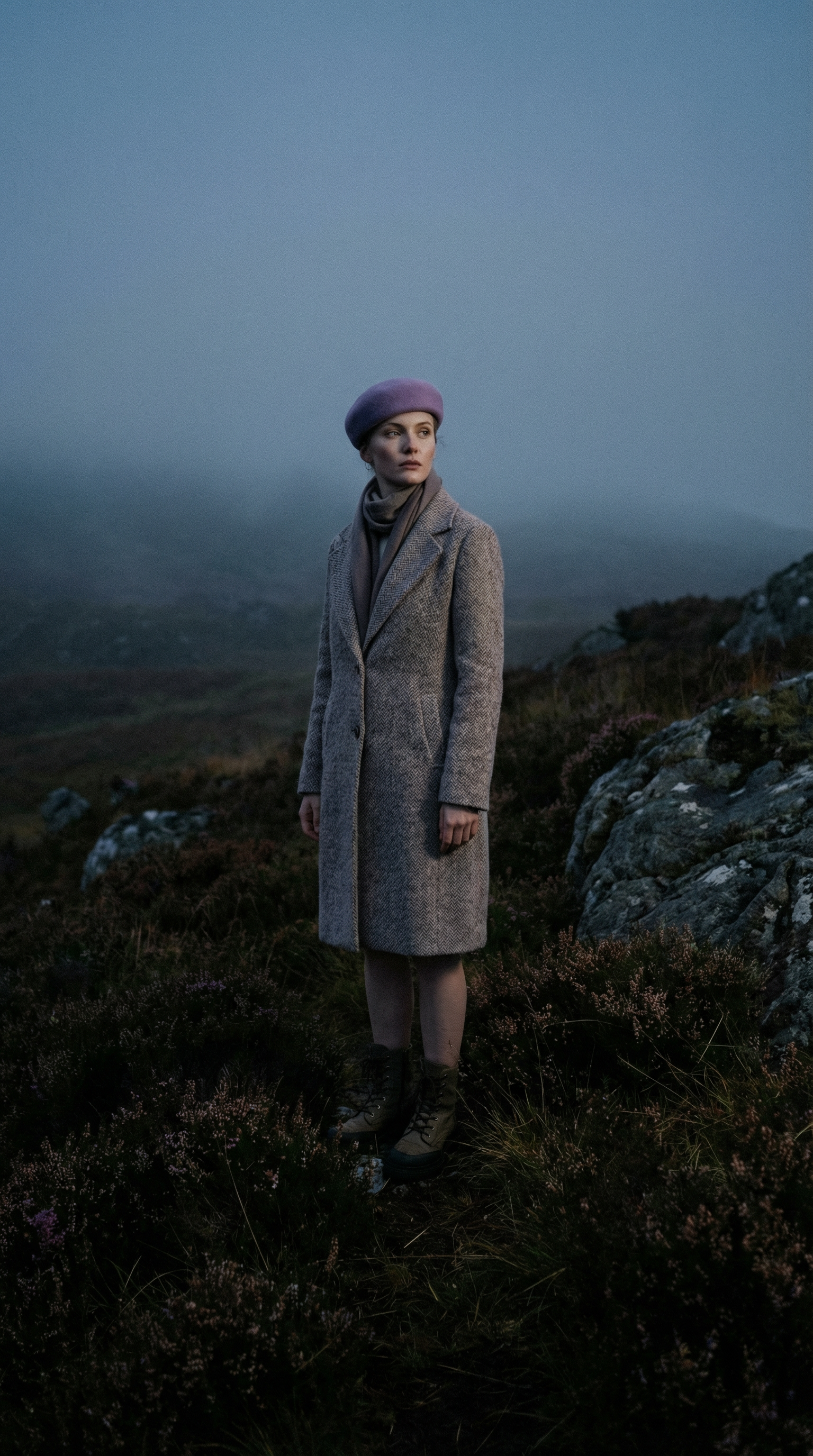 Pillbox Hat 100% Wool Trapeze Shaped