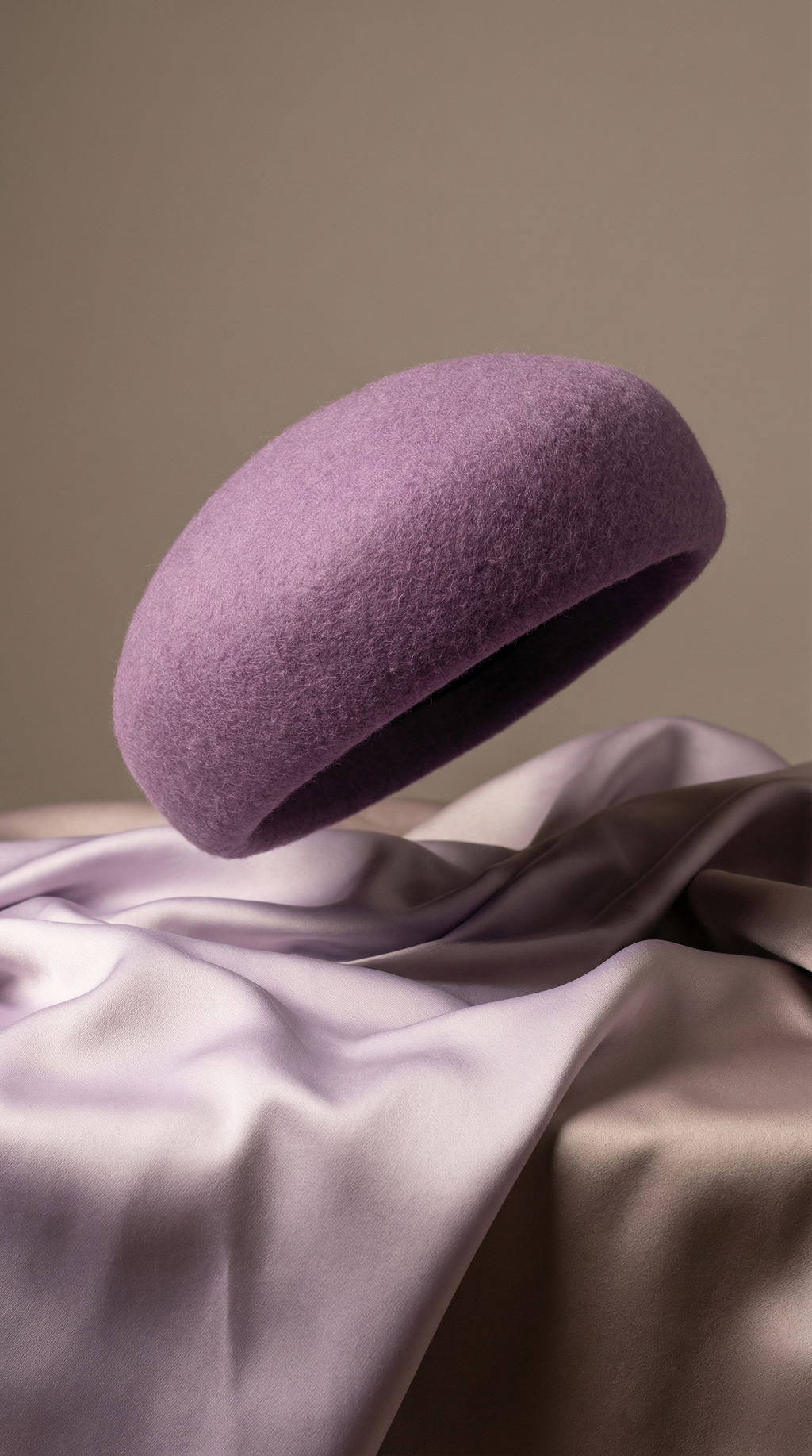 Pillbox Hat 100% Wool Trapeze Shaped