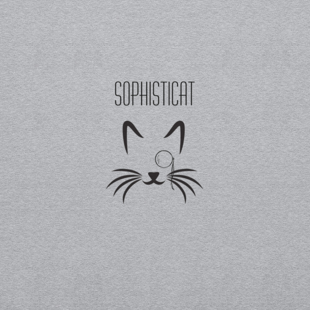 Sophisticat Unisex Sweatshirt with Monocle Cat Print in Various Colours