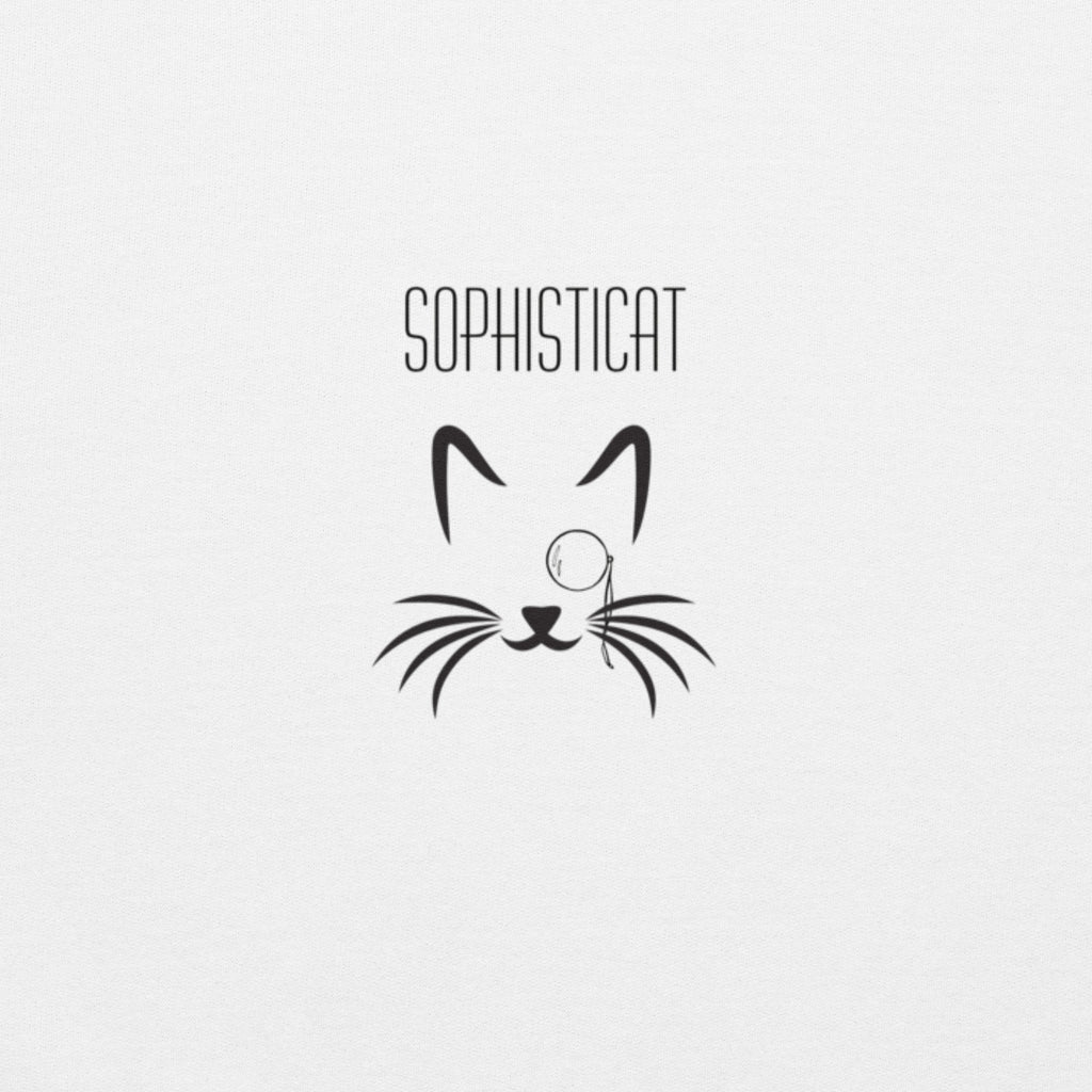 Sophisticat Unisex Sweatshirt with Monocle Cat Print in Various Colours
