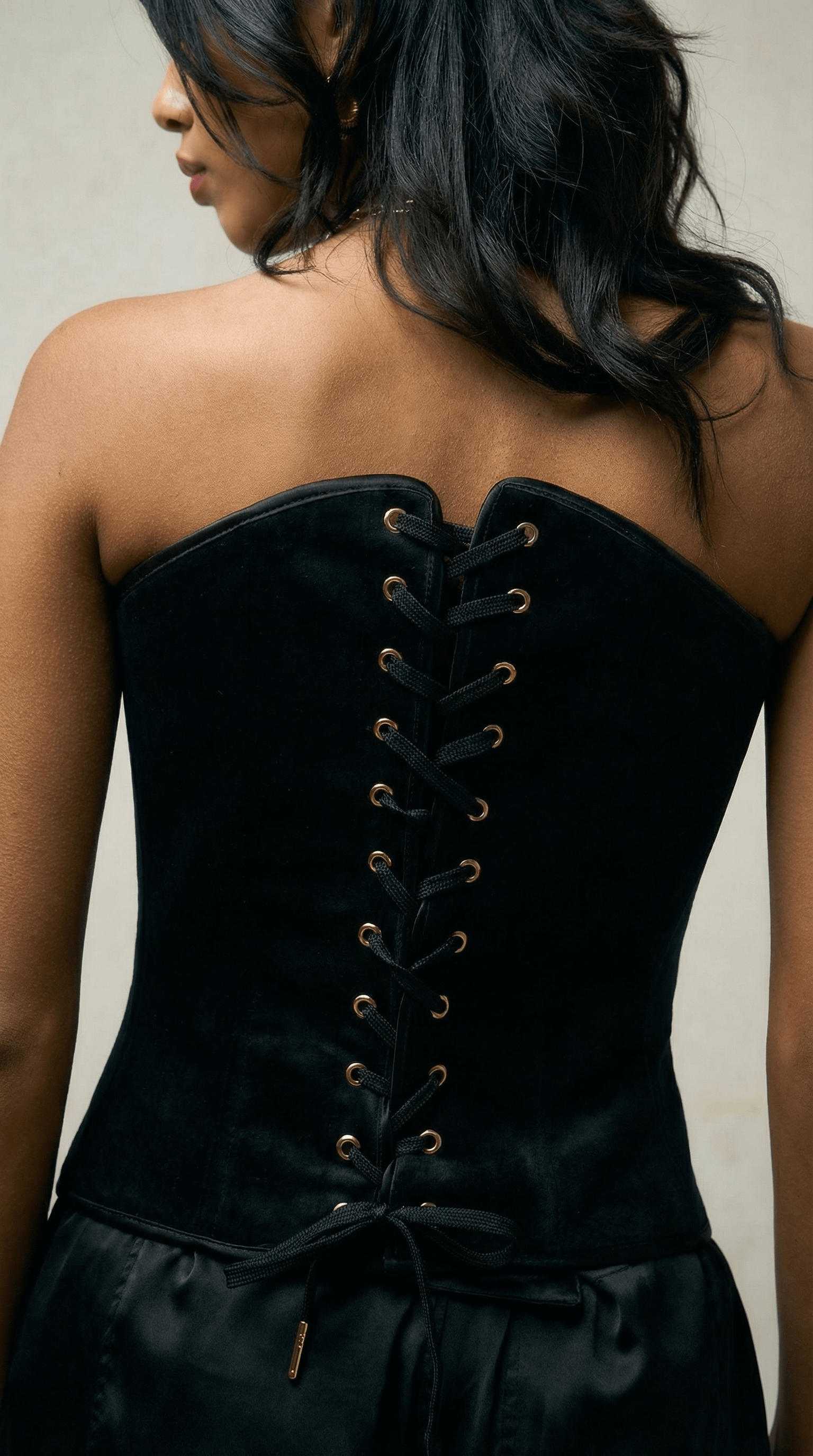 Sweetheart Corset with Gold Belt Detail