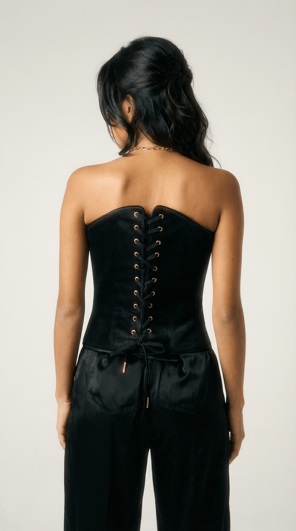 Sweetheart Corset with Gold Belt Detail
