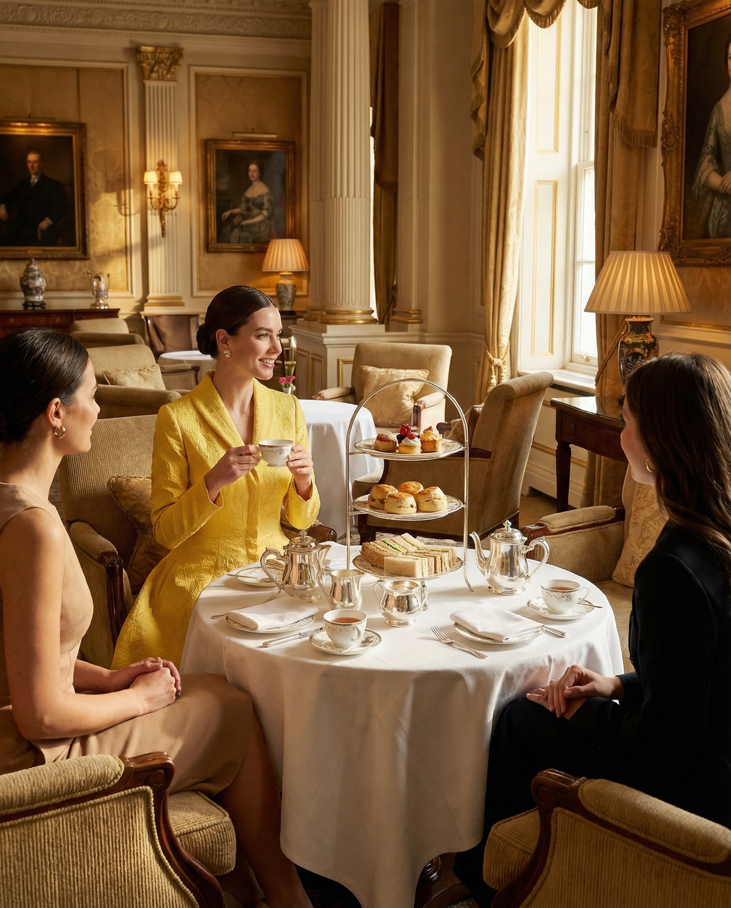 Yellow Structured Coat Dress with Bias-Cut Shawl Collar