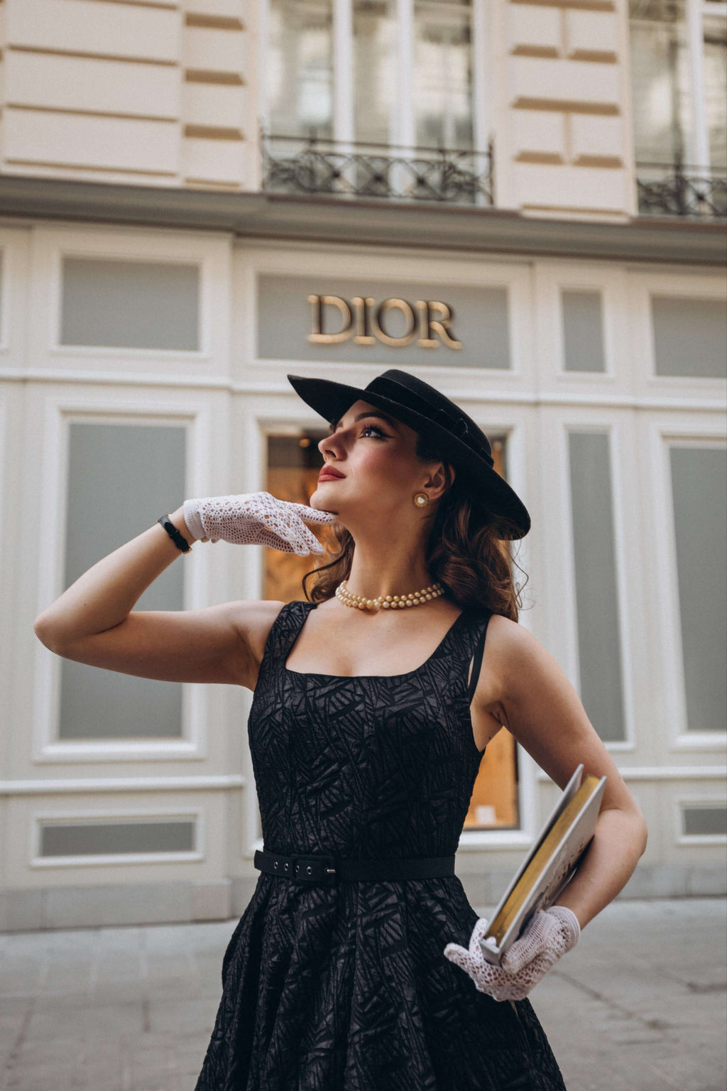 black empire dress Sleeveless Black Skater Midi with Square Neckline - Lera dress snova vintage 