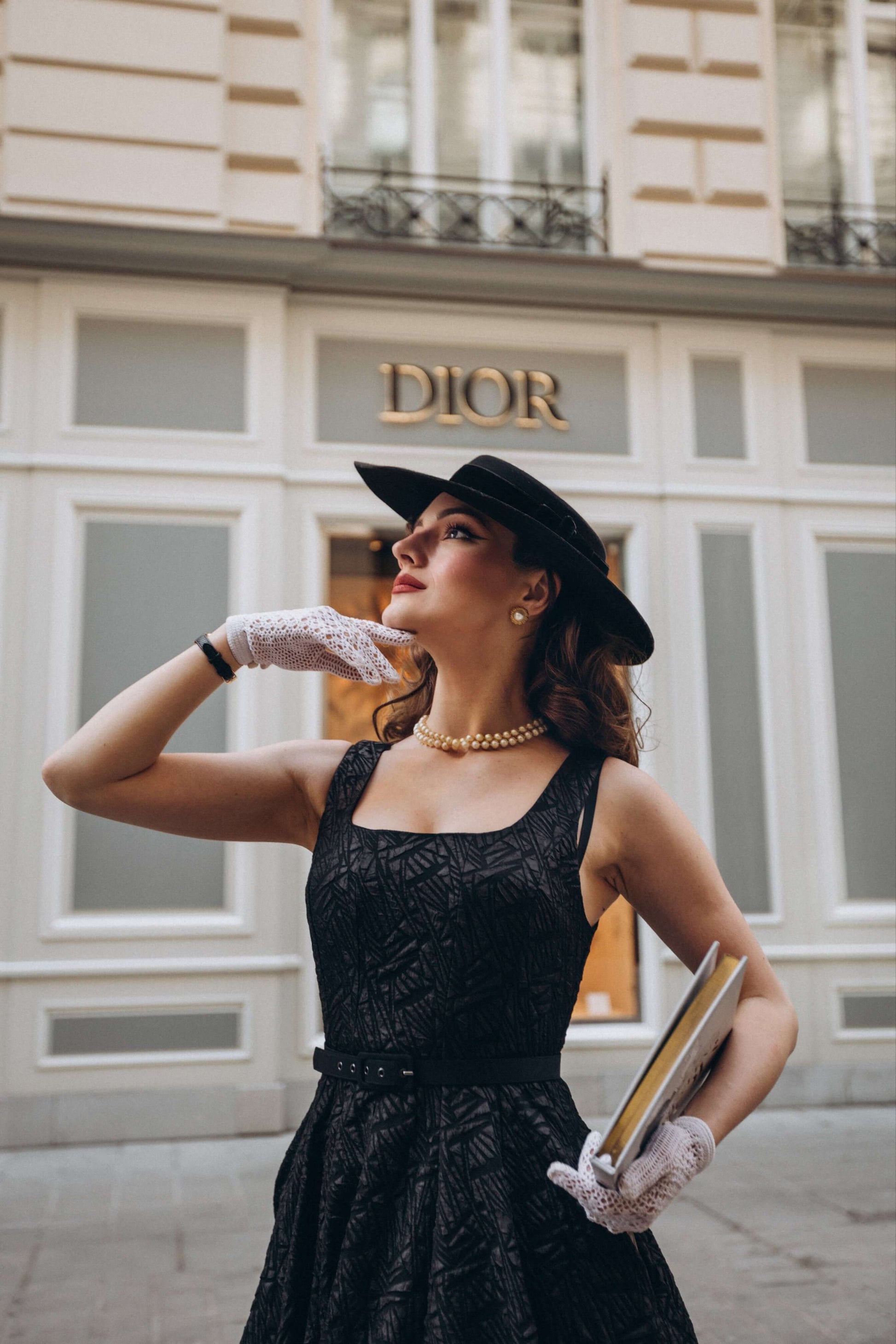 black empire dress Sleeveless Black Skater Midi with Square Neckline - Lera dress snova vintage 