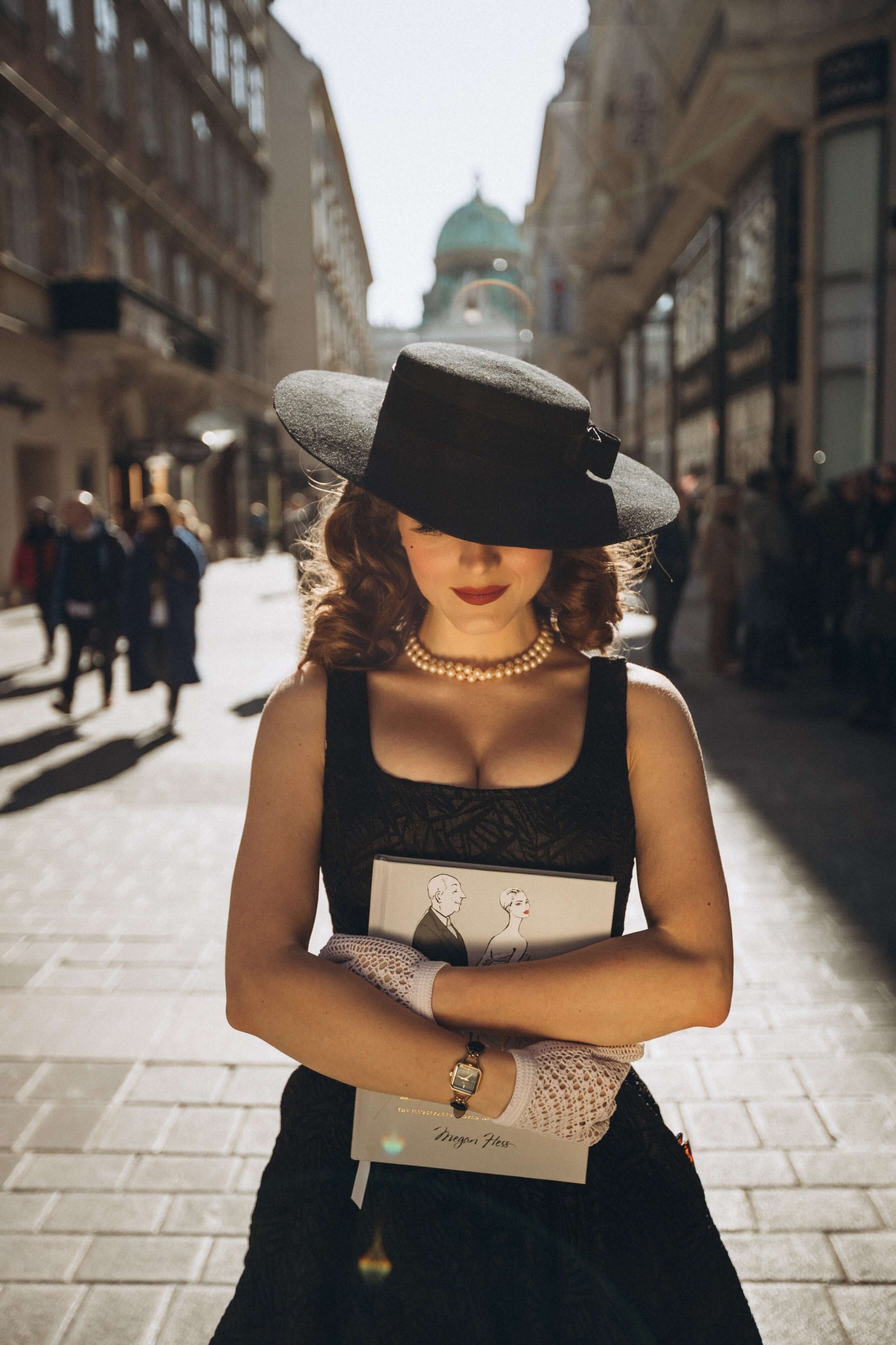 black empire dress Sleeveless Black Skater Midi with Square Neckline - Lera dress snova vintage 