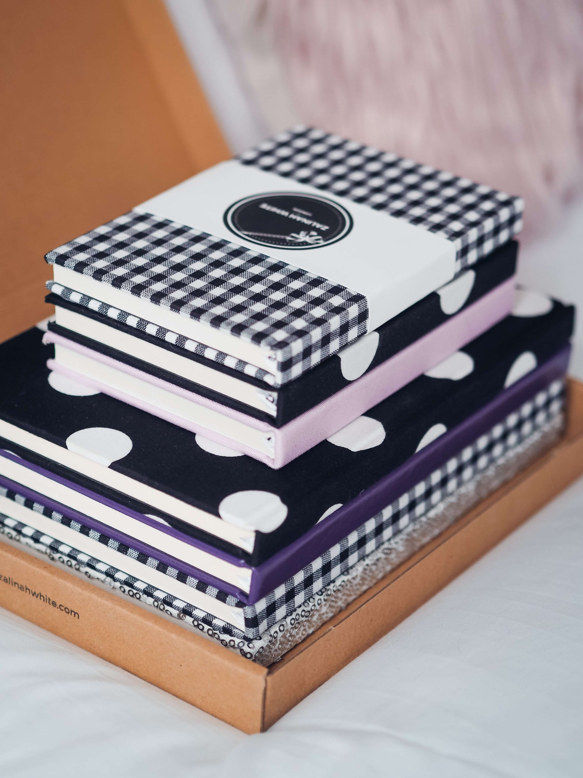 Notebooks Made From Leftover Fabric Pieces - Random Colour Selection